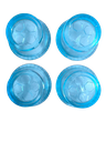 JUEGO BASES TRANSAPARENTE - AZUL SILICONA LAVADORA X4 CKD90566
