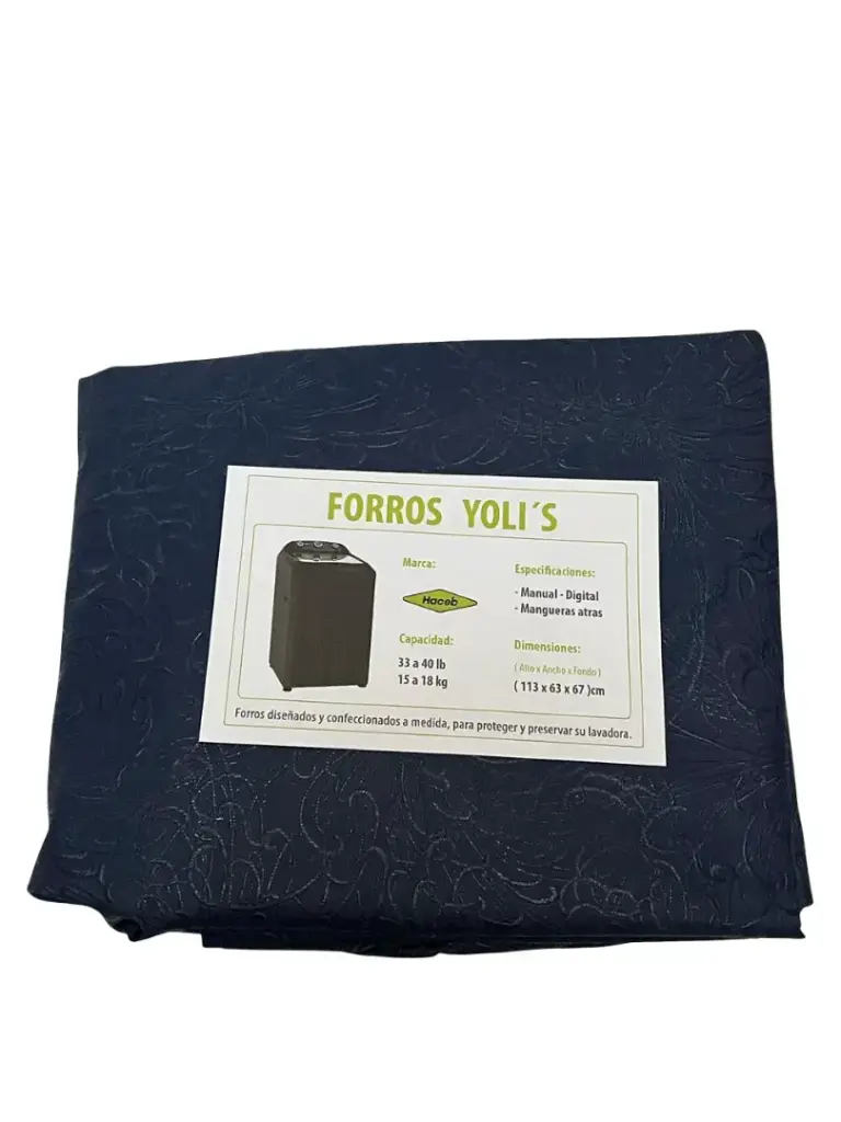 FORRO HACEB AZUL (113x63x67) CM - CARGA SUPERIOR MANUAL/DIGITAL 33 A 40 LB / 15-18KG CKD90408