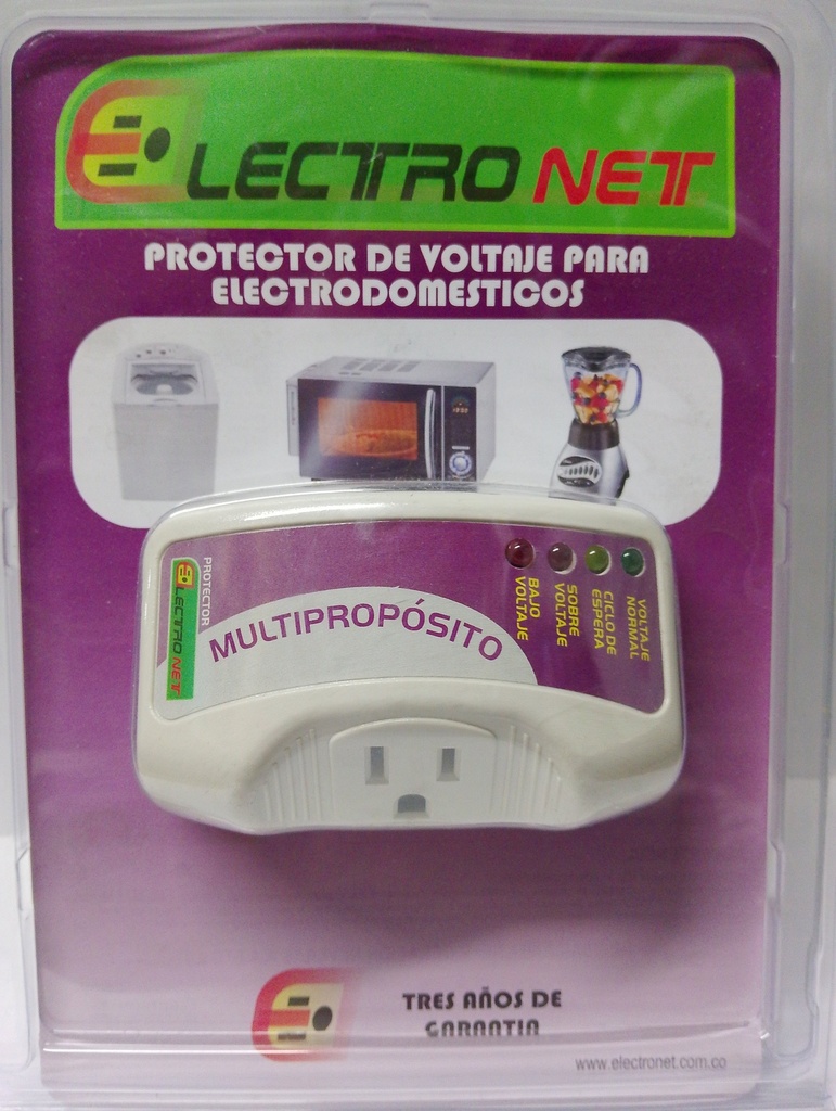 PROTECTOR DE VOLTAJE PARA ELECTRODOMESTICOS ELECTRONET CKD90834