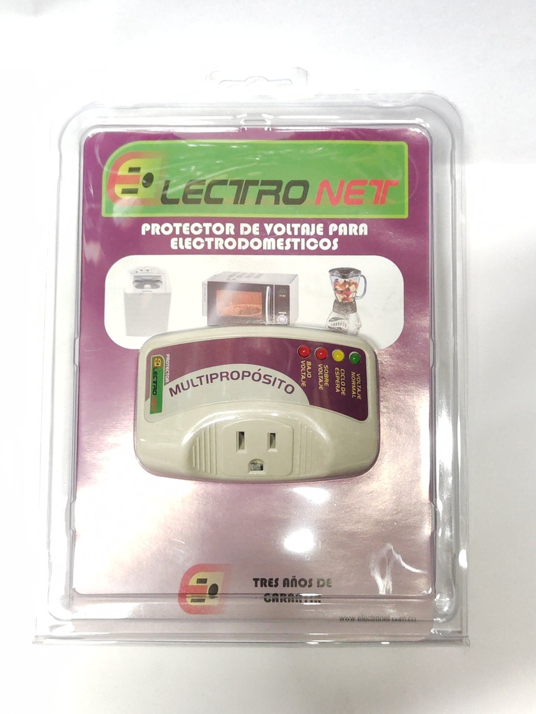 PROTECTOR DE VOLTAJE PARA ELECTRODOMESTICOS ELECTRONET CKD90835