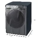 FORRO PARA LAVADORA - CARGA FRONTAL - MANGUERAS Y FRENTE TRANSPARENTE 22/26LB 10/11KG (85X60X60) CM WHIRLPOOL,SAMSUNG,HACEB,LG /AZUL CKD90414