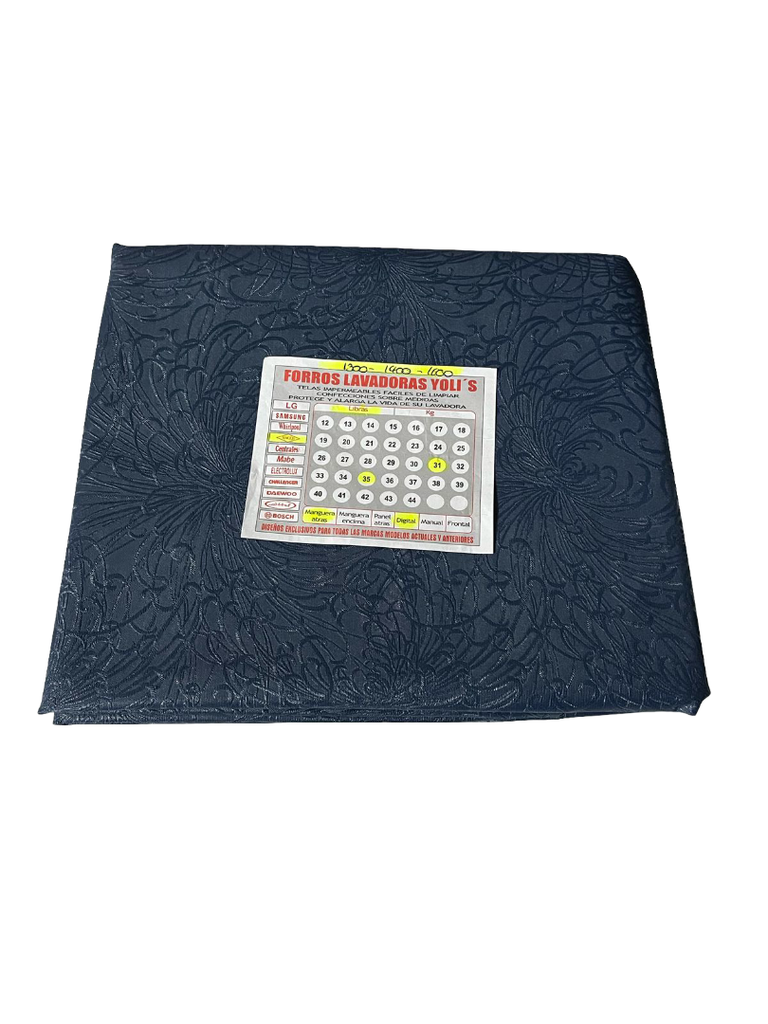 FORRO PARA LAVADORA - MANGUERAS Y FRENTE TRANSPARENTE 29-33LB/31KG (100x62x62) CM CARGA SUPERIOR HACEB - AZUL CKD90428