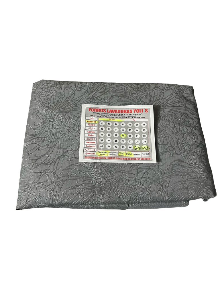 FORRO PARA LAVADORA DIGITAL - PANEL ATRÁS 29LB/13KG (103x64x64) CM CARGA SUPERIOR SAMSUNG GRIS CKD90457