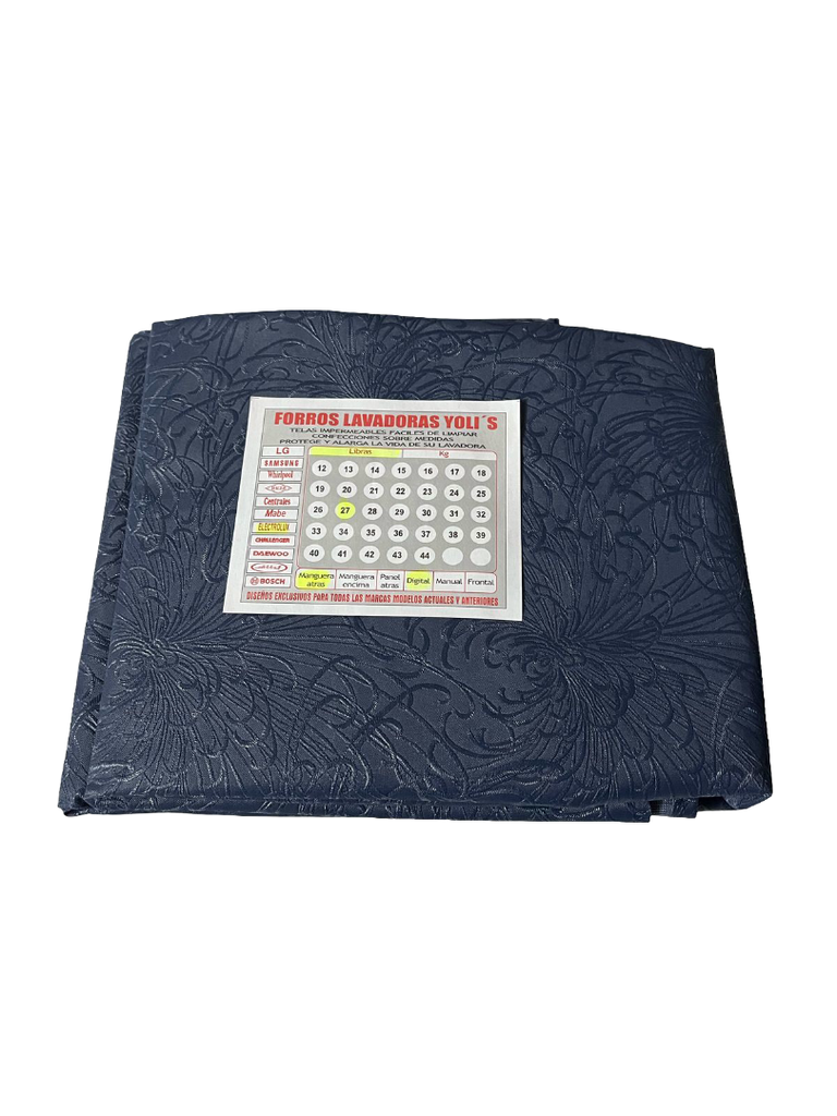 FORRO PARA LAVADORA DIGITAL - MANGUERAS  ATRÁS 27LB/12KG (95x60x60) CM CARGA SUPERIOR  ELECTROLUX - AZUL CKD90444