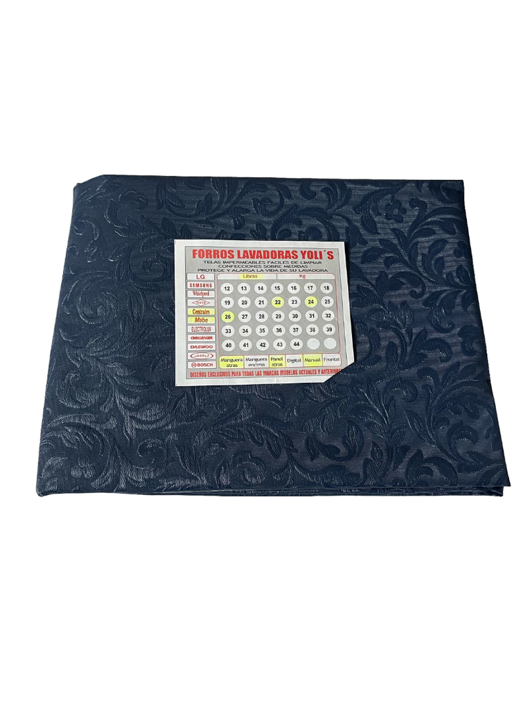 FORRO PARA LAVADORA MANUAL - MANGUERAS ATRÁS  22-26LB/10-12KG(102X61X65) CM CARGA SUPERIOR MABE CENTRALES AZUL CKD90488