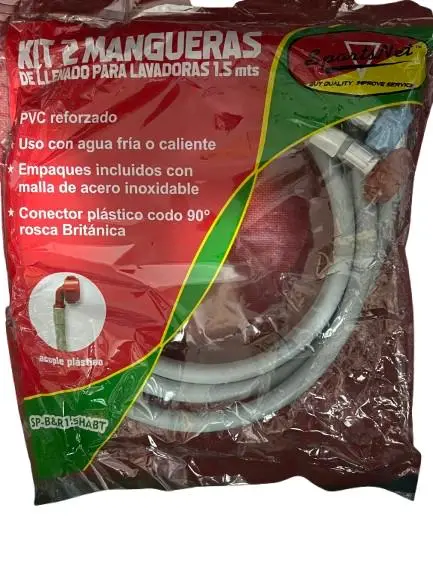 [AN91363X] JUEGO MANGUERA ENTRADA SPARTSNET ROSCA ROJA Y AZUL 1.50M CKD91363