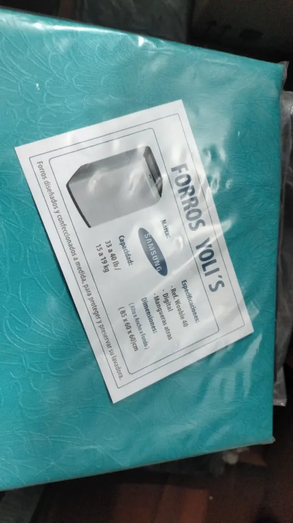 FORRO AGUAMARINA WOOBLE 40 DIGITAL MANGUERA ATRAS 33-40LB 15-19KG (85X60X60) LAVADORA SAMSUNG CKD91762