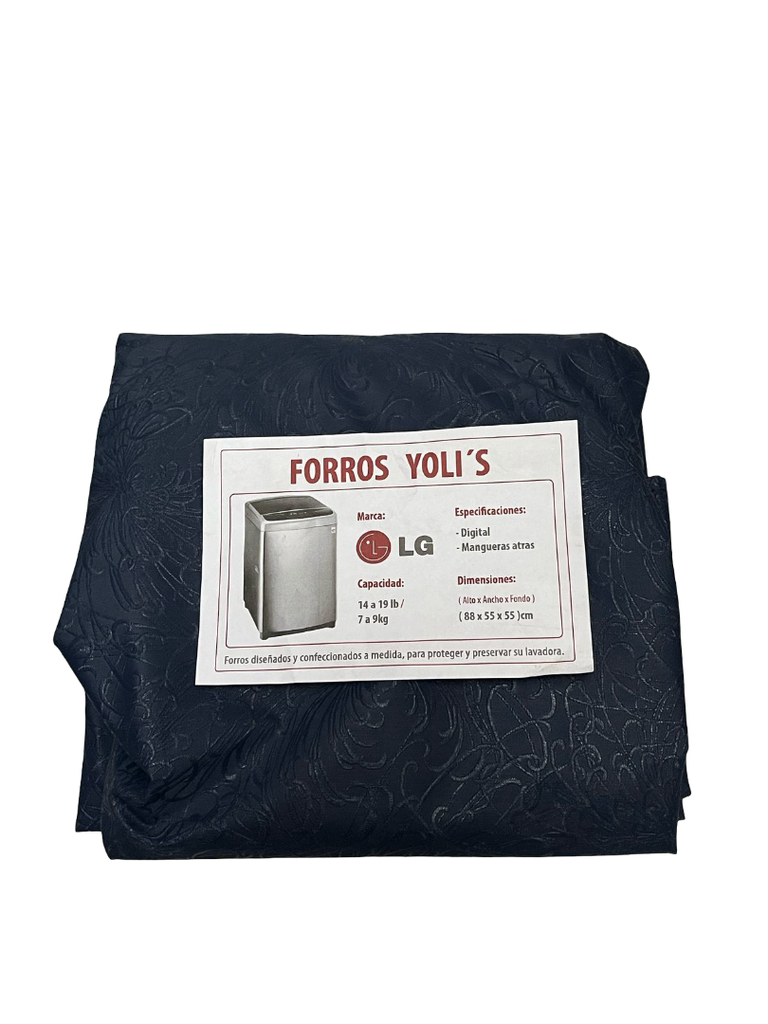 FORRO PARA LAVADORA MANUAL - DIGITAL Y MANGUERAS ATRÁS 14-19LB/7-9KG (88X55X55) CM CARGA SUPERIOR AZUL LG CKD90477