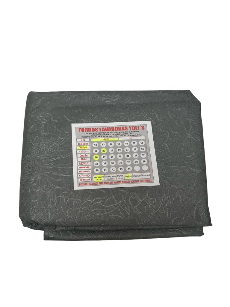 FORRO PARA LAVADORA MANUAL - DIGITAL MANGUERAS ATRÁS 20-26LB/10-11KG (61X96X60)CM CARGA SUPERIOR GRIS - WHIRLPOOL CKD90465