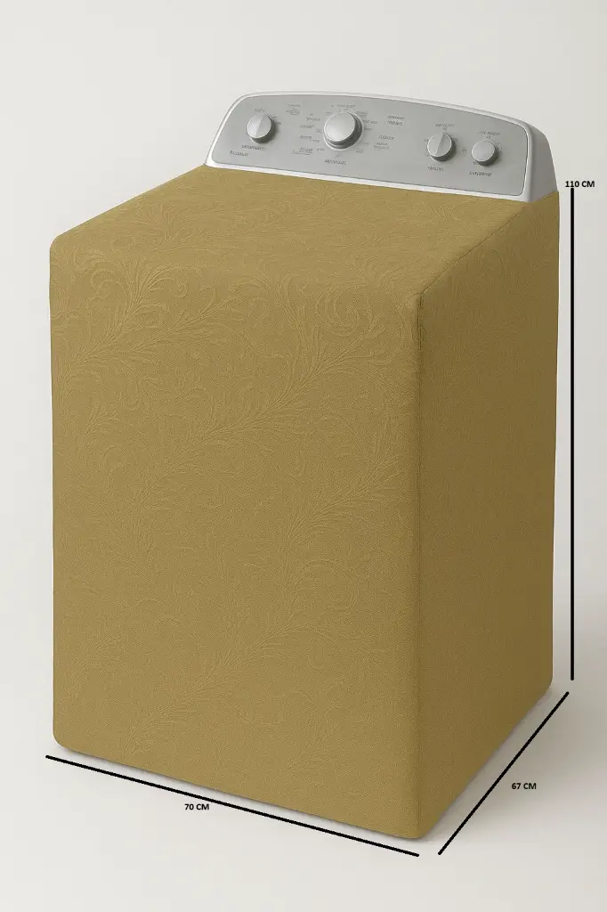 FORRO PARA LAVADORA MANUAL, PANEL ATRÁS, MAGUERAS ATRÁS 37-42LB/16-19KG (110X70X67) CM CARGA SUPERIOR BEIGE WHIRLPOOL CKD90497